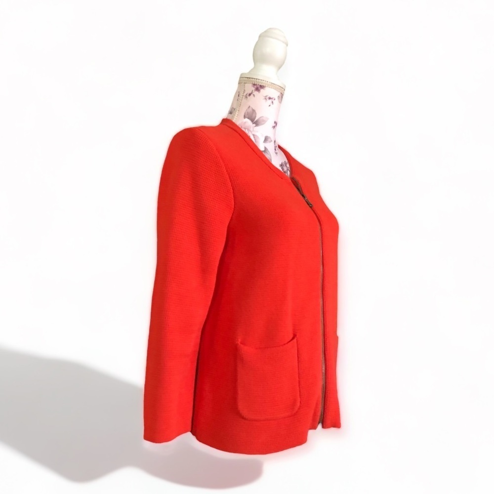 Ann Taylor Loft Orange Cardigan | Jacket Semi Blazer